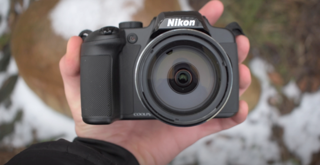 Front view of a Nikon Coolpix B700 Camera