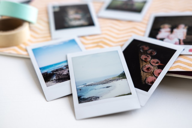 Pastel brights and polaroids.